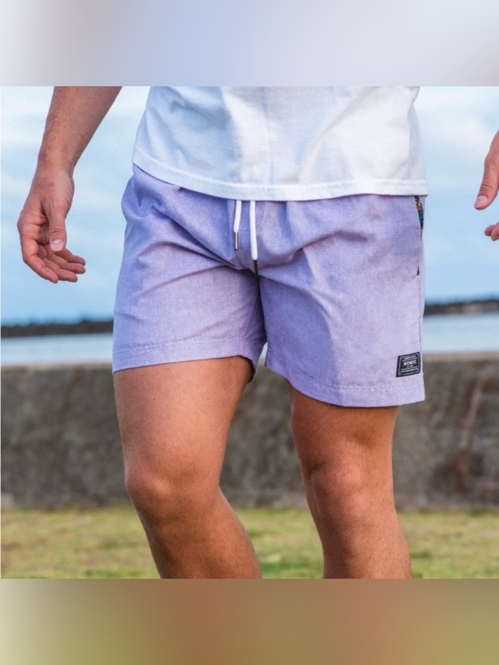 Wowie OG Casual Shorts 5" Inseam Lavender Purple Men's Size Large
